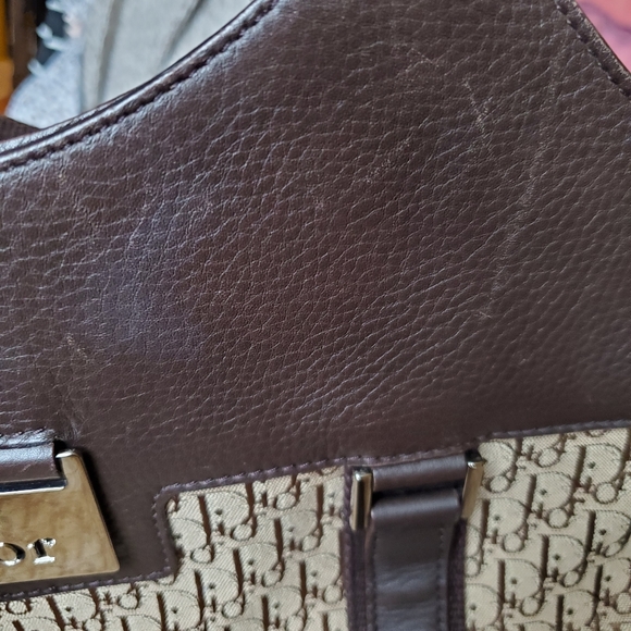 Authentic Christian Dior Vintage Brown Tote Bag - Picture 14 of 15